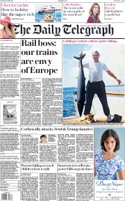 The Daily Telegraph (UK) Newspaper Front Page for 31 July 2018