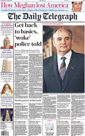 The Daily Telegraph (UK) Newspaper Front Page for 31 August 2022