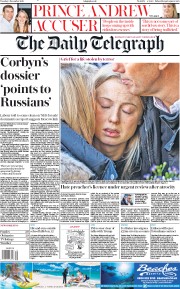 The Daily Telegraph (UK) Newspaper Front Page for 3 December 2019