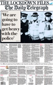 The Daily Telegraph (UK) Newspaper Front Page for 3 March 2023