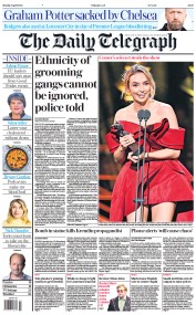 The Daily Telegraph (UK) Newspaper Front Page for 3 April 2023