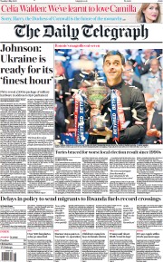 The Daily Telegraph (UK) Newspaper Front Page for 3 May 2022