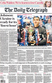 The Daily Telegraph (UK) Newspaper Front Page for 3 May 2022