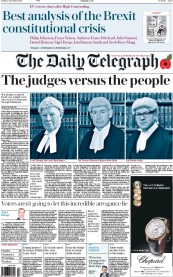The Daily Telegraph (UK) Newspaper Front Page for 4 November 2016