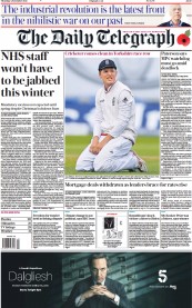 The Daily Telegraph (UK) Newspaper Front Page for 4 November 2021