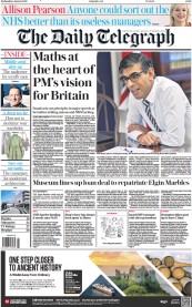 The Daily Telegraph (UK) Newspaper Front Page for 4 January 2023