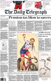 The Daily Telegraph (UK) Newspaper Front Page for 4 March 2016