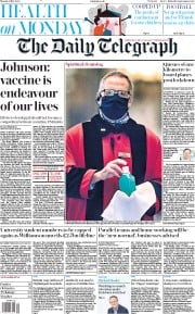 The Daily Telegraph (UK) Newspaper Front Page for 4 May 2020