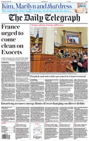 The Daily Telegraph (UK) Newspaper Front Page for 4 May 2022