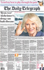 The Daily Telegraph (UK) Newspaper Front Page for 4 May 2023