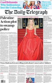 The Daily Telegraph front page for 4 August 2025