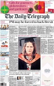 The Daily Telegraph (UK) Newspaper Front Page for 5 December 2015
