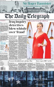 The Daily Telegraph (UK) Newspaper Front Page for 5 March 2018