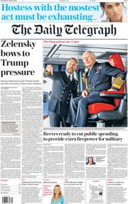 The Daily Telegraph front page for 5 March 2025