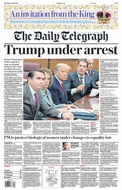 The Daily Telegraph (UK) Newspaper Front Page for 5 April 2023
