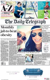 The Daily Telegraph (UK) Newspaper Front Page for 5 May 2018