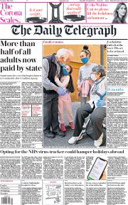 The Daily Telegraph (UK) Newspaper Front Page for 5 May 2020