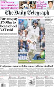 The Daily Telegraph front page for 5 August 2025