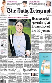 The Daily Telegraph (UK) Newspaper Front Page for 6 October 2011