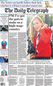 The Daily Telegraph (UK) Newspaper Front Page for 6 October 2021