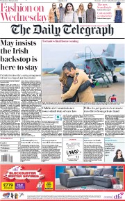 The Daily Telegraph (UK) Newspaper Front Page for 6 February 2019