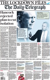 The Daily Telegraph (UK) Newspaper Front Page for 6 March 2023