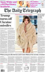 The Daily Telegraph front page for 6 March 2025