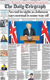 The Daily Telegraph (UK) Newspaper Front Page for 6 April 2021