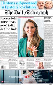 The Daily Telegraph front page for 6 August 2025