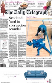 The Daily Telegraph (UK) Newspaper Front Page for 7 October 2016