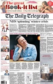 The Daily Telegraph (UK) Newspaper Front Page for 7 January 2017