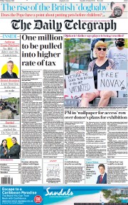The Daily Telegraph (UK) Newspaper Front Page for 7 January 2022
