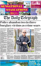 The Daily Telegraph (UK) Newspaper Front Page for 7 April 2018