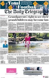 The Daily Telegraph (UK) Newspaper Front Page for 7 May 2018