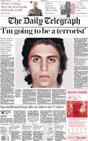 The Daily Telegraph (UK) Newspaper Front Page for 7 June 2017