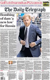 The Daily Telegraph (UK) Newspaper Front Page for 7 June 2023