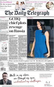 The Daily Telegraph (UK) Newspaper Front Page for 7 September 2018