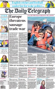 The Daily Telegraph (UK) Newspaper Front Page for 8 June 2021