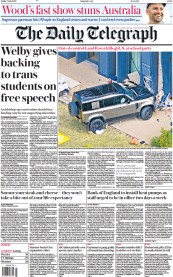 The Daily Telegraph (UK) Newspaper Front Page for 8 July 2023