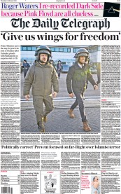 The Daily Telegraph (UK) Newspaper Front Page for 9 February 2023