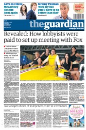 The Guardian (UK) Newspaper Front Page for 10 October 2011