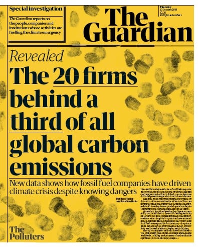 The Guardian Newspaper Front Page (UK) for 10 October 2019