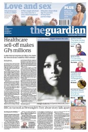 The Guardian (UK) Newspaper Front Page for 10 November 2012