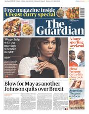 The Guardian (UK) Newspaper Front Page for 10 November 2018