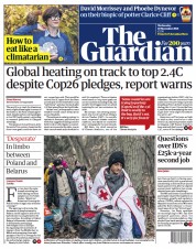 The Guardian (UK) Newspaper Front Page for 10 November 2021