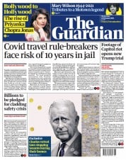 The Guardian (UK) Newspaper Front Page for 10 February 2021