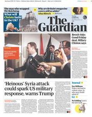 The Guardian (UK) Newspaper Front Page for 10 April 2018
