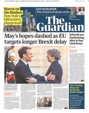 The Guardian (UK) Newspaper Front Page for 10 April 2019