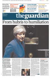 The Guardian (UK) Newspaper Front Page for 10 June 2017