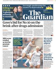 The Guardian (UK) Newspaper Front Page for 10 June 2019